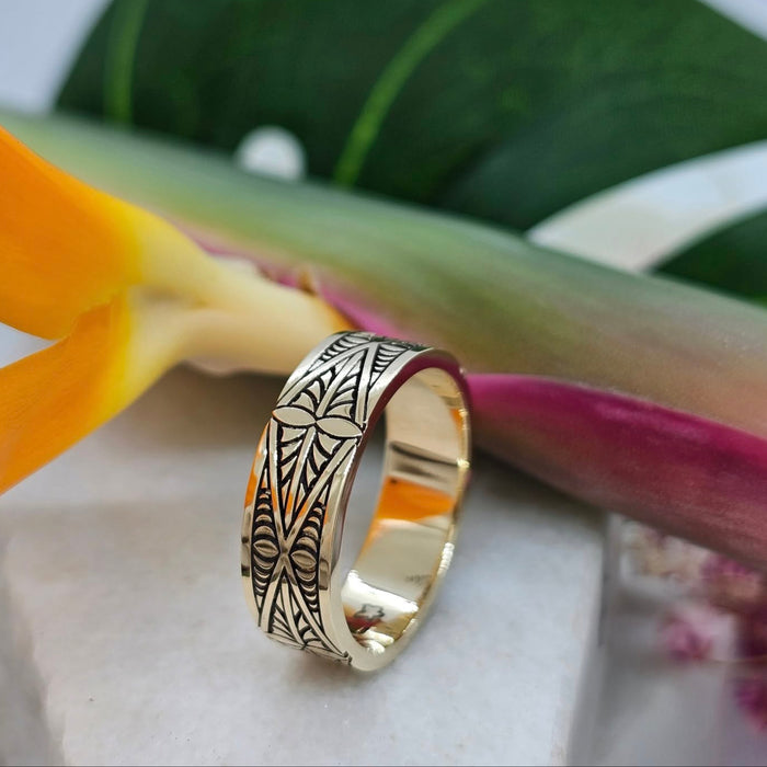 NC3889 Tongan Tokelau Feletoa Wedding Ring