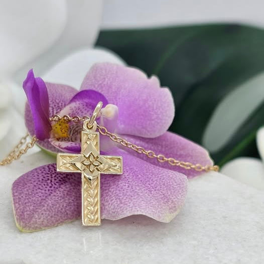 NC4651-1 Fala Spear and Flower Cross